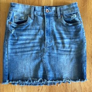 Kendall & Kylie Denim Mini Skirt